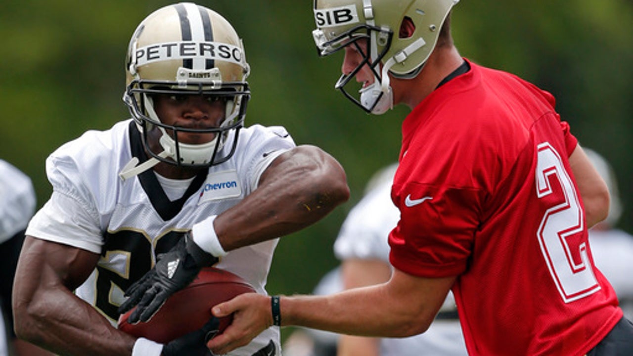 Saints' Peterson laughs off critics of his catching ability